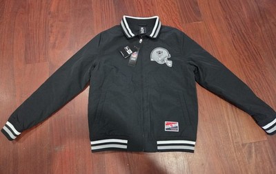 Authentic New Era Raiders Throwback Bomber Jacket