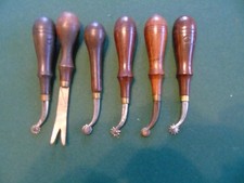 6 Vintage C S Osborne Overstitches, Pricking Wheels &Rein Trimmer, As Is