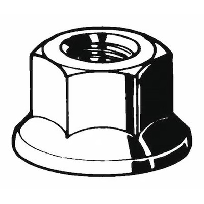 Lock Nut, M12-1.75, Steel, Class 8, Zinc Plated, 12 Mm Ht, 100 Pk,