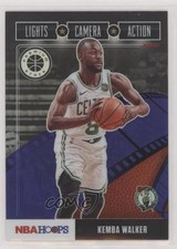 2019 Panini NBA Hoops Premium Stock Lights Camera Action Purple Kemba Walker o1h