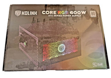 Kolink Core RGB 600W ATX Power Supply – Brand New & Sealed – KL‑C600RGB