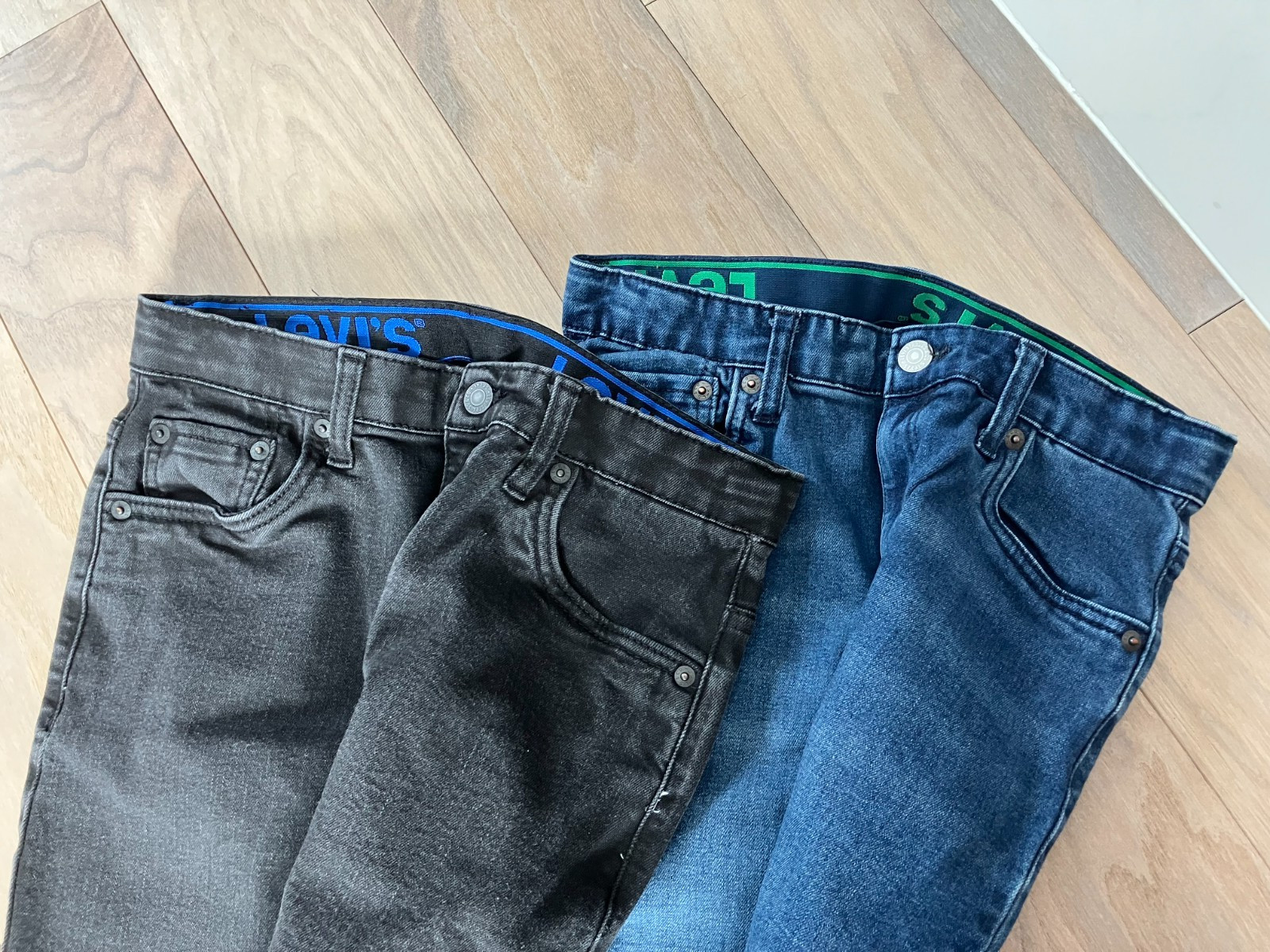 Levi's Boys  Size 14 Regular Jeans Blue & Black  LOT OF 2 thumbnail 3