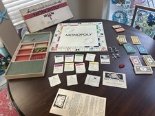 1946 Monopoly Board Game by Parker Brothers With Rules