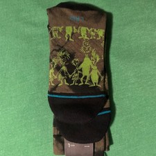 Stance x Grinch Casual Crew Socks Down In Whoville Crew LARGE M 9-13 NEW