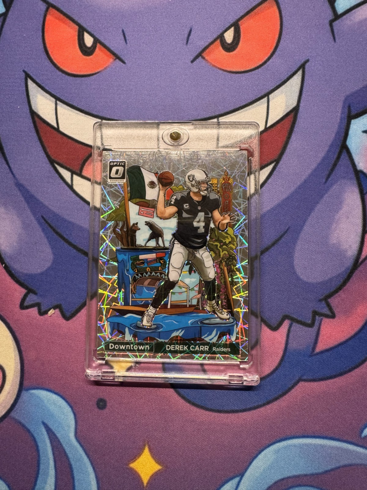 2023 Panini Donruss Optic International Laser Downtown Derek Carr