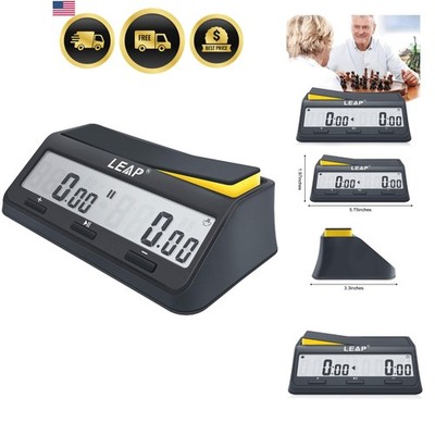 Digital Chess Clock Timer Large Screen Countdown Bonus Alarm for Tournament