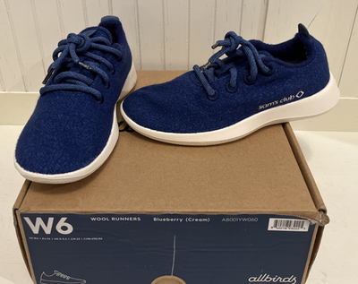 #ad Allbirds Sams Club Edition Blue Wool Runners Sneakers Shoes Women’s Size 6 W Box $23.14