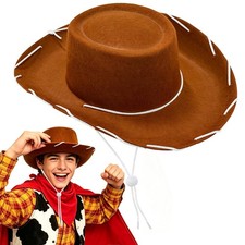 Western Cowboy Hat,West Wide Birm Cowgirl Hats Sheriff Rancher Costume Cap fo...