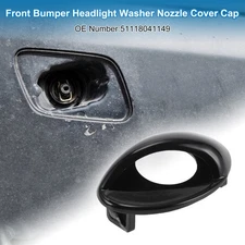 Front Left Bumper Headlight Washer Nozzle Cover Cap for BMW M3 08-13 Gloss Black