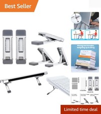 Mini Portable Laptop Stand - Adjustable Heights for Ultimate Comfort & Cooling