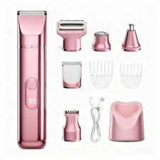 5-in-1 Electric Bikini Trimmer for Women   IPX7, Painless Electric Razor  Sh...