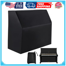 Upright Piano Cover, Piano Full Cover Dustproof Waterproof, Silver-coated Oxf...
