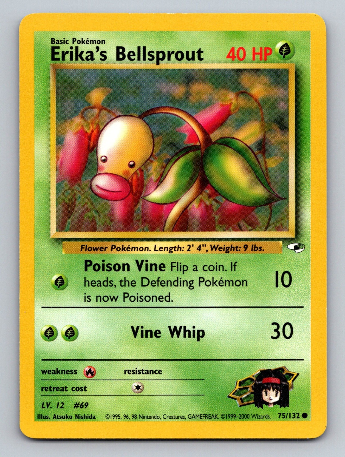 Erika's Bellsprout (75) Gym Heroes Common 075/132 Pokemon