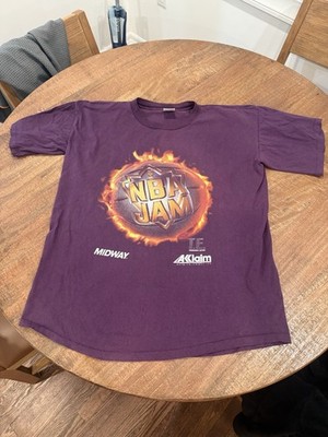 Vintage NBA Jam Promo T-Shirt Size XL Akklaim 2 Sided Official Fan SNES SEGA