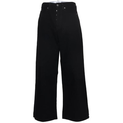 Acne Studios, Jeans, Größe: XS, 1981 U Black, Schwarz, Baumwolle/Leder #IT7