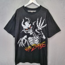 Vintage weißes Zombie T-Shirt Herren XL schwarz 666 MuthaF*cka Metal Band Tee