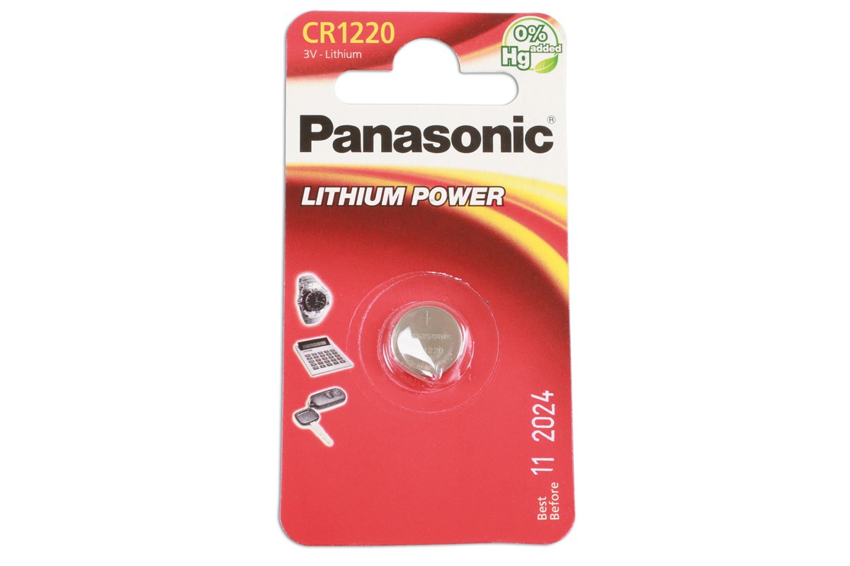 Verbinden Panasonic Knopfzellenbatterie CR1220 1 Stück 36910