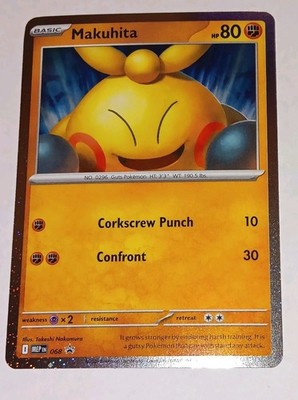 Pokémon Makuhita MEP 068 Holo Rare Basic Guts 80 HP Card English