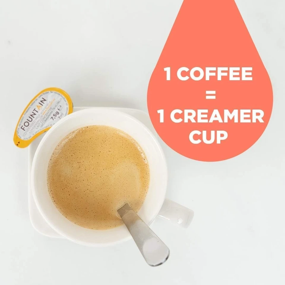 FOUNTAIN Coupelles Lait Concentré 7,5g – 200 Dosettes Café - Photo 3/4