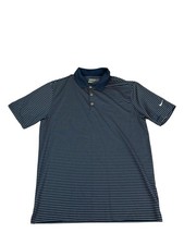 Nike Golf Dri-Fit Polo Shirt, Tour Performance, Navy Blue Stripes Men's Large
