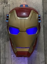 2012 Hasbro Iron Man Ironman Mask With Lights  Sounds  No Darts  Works