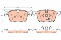 TRW Bremsbelagsatz Scheibenbremse Cotec GDB2035 FüR Peugeot CitroËN 308 SW C4 2