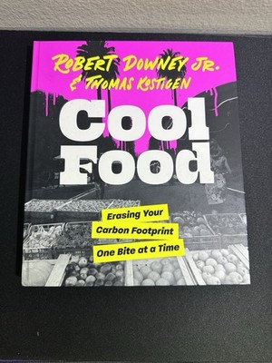 ROBERT DOWNEY JR Signed Autographed COOL FOOD HC FULL SIGNATURE