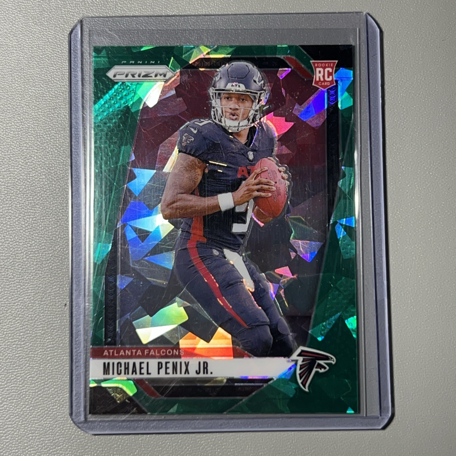 2024 Panini Prizm - Rookies Michael Penix Jr. #378 Green Ice Prizm RC