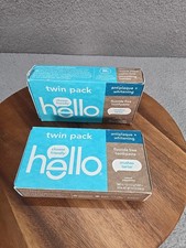 2 Twin Pks Hello Antiplaque Whitening Fluoride Free Toothpaste Peppermint 4 Pack