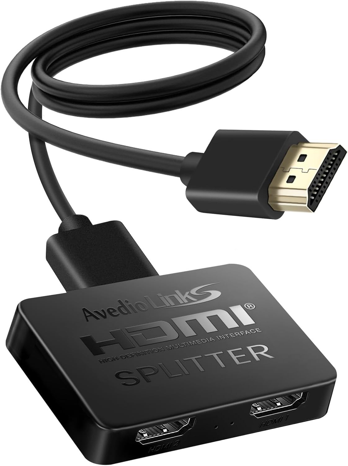 HDMI Splitter 1 In 2 Out, HDMI Splitter for Dual Monitors with 3.9FT hdmi Cable