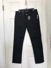 NWT RSQ Black London Stretch Skinny Jeans Men W32xL30