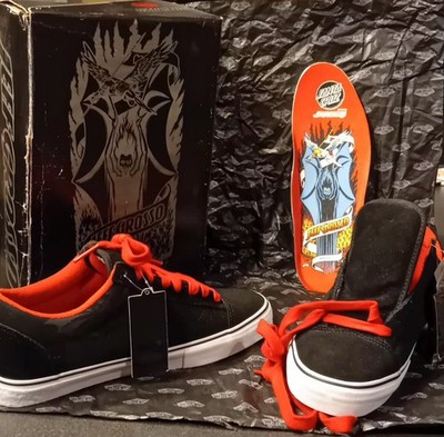 VANS Old Skool Vert Pro Jeff Grosso Sneaker Skate Schwarz/Rot Herren US 9 EU 42