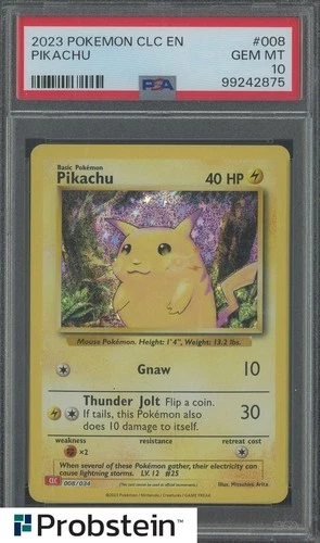 2023 Pokemon CLC EN Classic #008 Pikachu PSA 10 GEM MINT