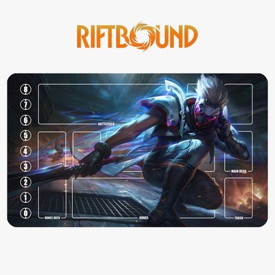 Master Yi Riftbound Playmat League of Legends Playmat+Bag Card Game Mat 07