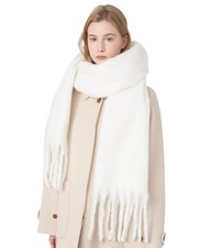 Oversized Winter Scarf Womens Warm Thick Chunky Blanket Cashmere Feel Wrap