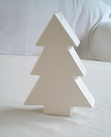 Porzellan Tanne Porzellan Skulptur Tischdeko Tannenbaum Aus Porzellan Weiß 23 Cm
