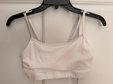 Weissman White Dance Bra, Adj. Straps, Sz Adult Medium, Style SH11076