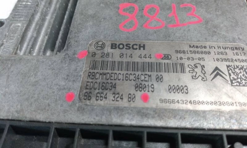 0281014444 centralina motore per PEUGEOT BIPPER TEPEE 2008 529361 - Immagine 3 di 4