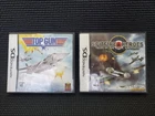 Nintendo DS - Top Gun & Spitfire Heroes Game Lot of 2