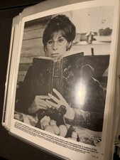 Vintage Barbra Streisand Yentl Movie Still 1983 Spectacles Book Portrait
