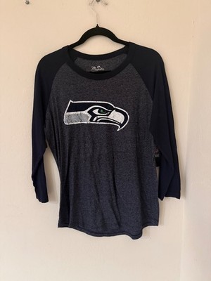 Seattle Seahawks Russell Wilson #3 Women's Distressed Long Sleeve -Large- NWT