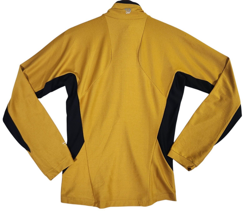 NWT Mountain Hardware Shirt Mountain High Quarter zip Men's Small Inca Gold - Picture 3 of 11