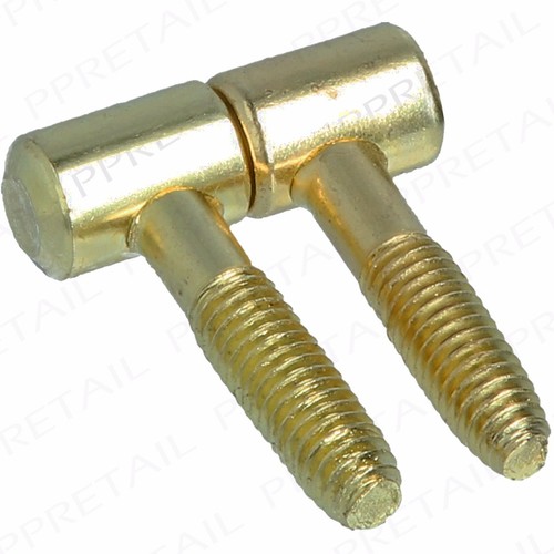 2x BRASS SCREW IN LIFT OFF HINGES M/F Part No Screws Required Cupboard