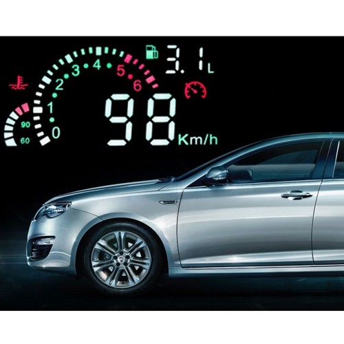 LED Car HUD Head Up Display OBD II 2 Speeding Warning System Fuel Consumption - Picture 3 of 7