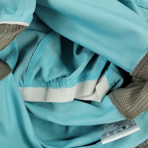 Camiseta sin mangas Nike para mujer pequeña azul ropa deportiva sin mangas sujetador forro elástico - Imagen 7 de 13