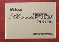 NIKON PHOTOMIC FTN FINDER INSTRUCTION BOOK, 4/70/181735