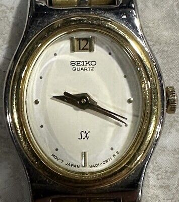 Seiko V401-5101 Gold Tone Quartz Analog Women's Watch New Seiko V401-5101 Gold Tone Quartz Analog Women's Watch New