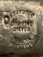 Vintage Rare Chovanak Helena Montana 1 X 5 Troy oz .999 Poured Silver Bar Ingot
