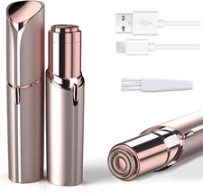Painless Facial Hair Remover for Women, USB Rechargeable, Lip Chin Face Use