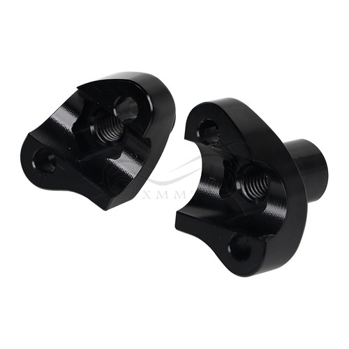 1 1/2" Tall Handlebar Risers Black For Harley Heritage Softail Sportster 1200 - Picture 12 of 14